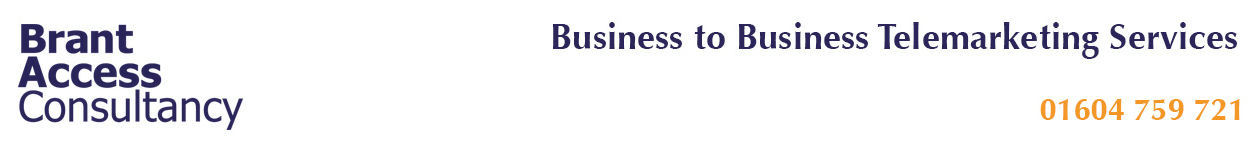 Brant Access Consultancy - Careers in Business to Business (B2B) Telemarketing Services for the West Midlands (including Northamptonshire and Birmingham)